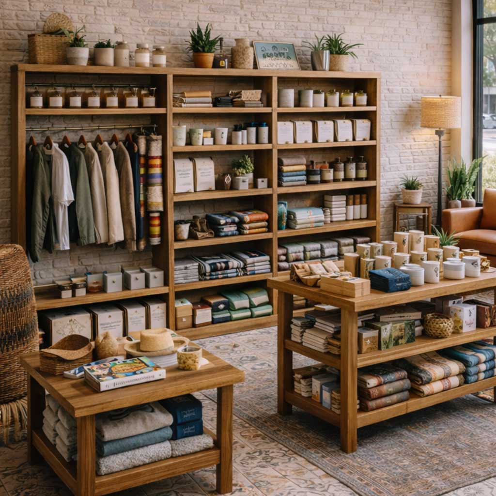 A mercantile of creative goods in Tampa