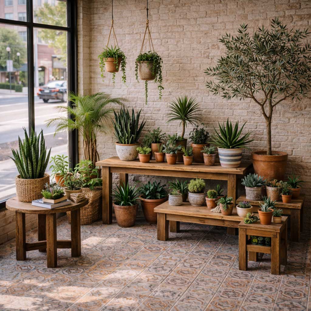 A large plant selection at Tampa Bay's Creative Space